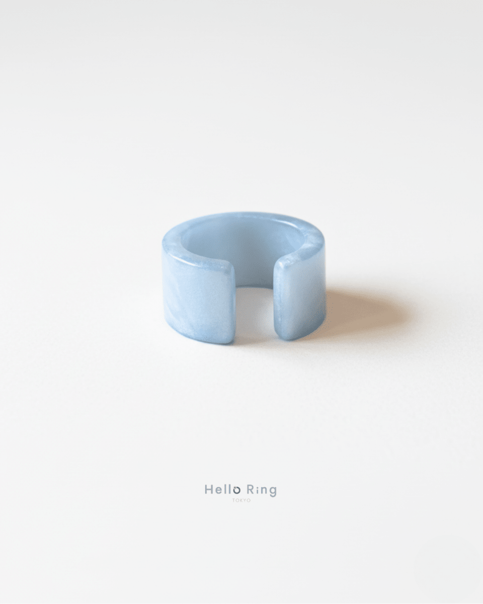 お湯で調整できるリング / Blue Pearl Skeleton - HelloRing